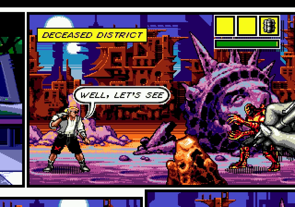 Capture de Comix Zone (1995) sur Mega Drive