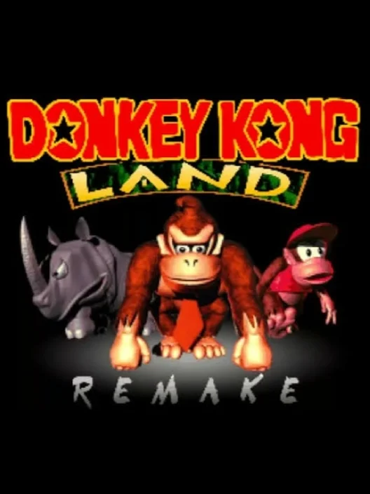 Jaquette communautaire de Donkey Kong Land Remake, aux couleurs de Donkey Kong Country
