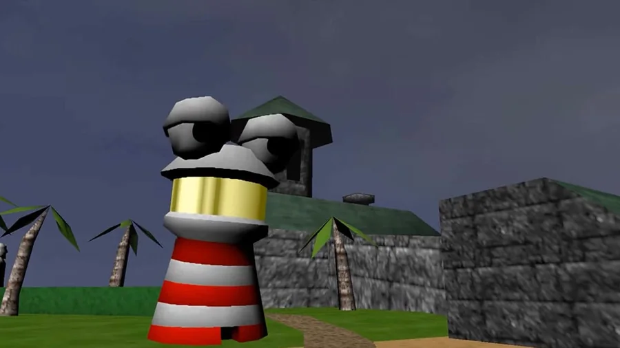 Le phare de Treasure Trove Cove, qui donne son nom au portage Light House
