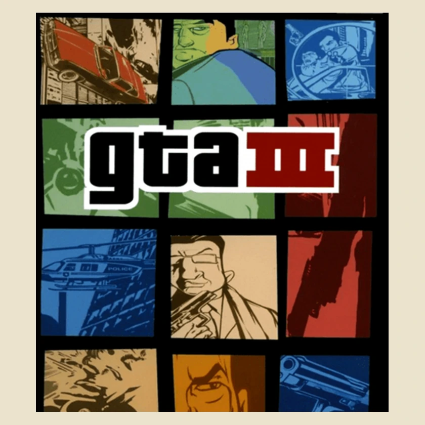 Jaquette PAL française de Grand Theft Auto III (2001) sur PlayStation 2