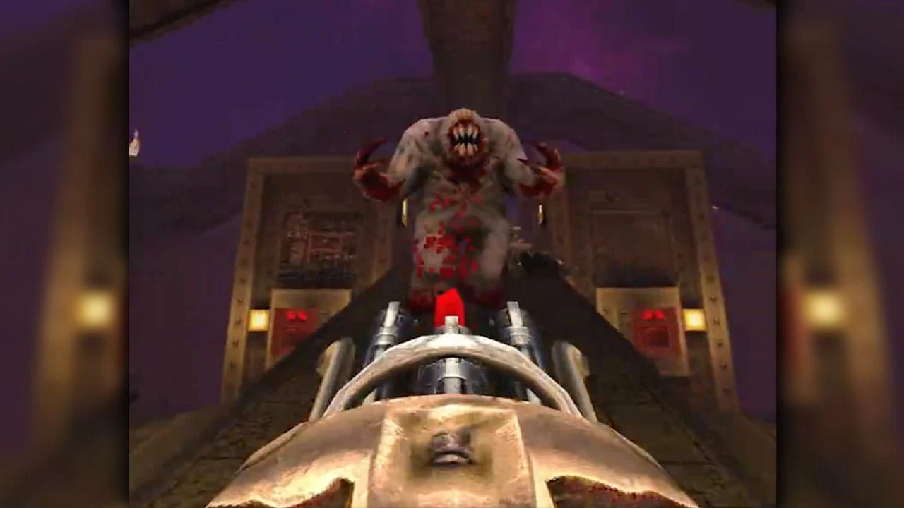 Portail massif formant le chiffre 30 dans Dawn of the Machine, le nouvel épisode de Quake