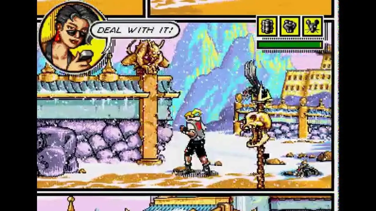 Gameplay de Comix Zone sur Mega Drive
