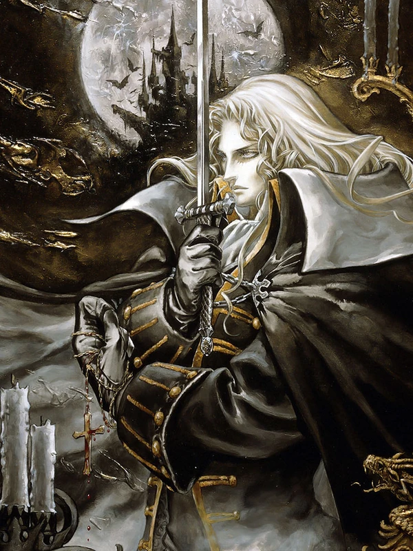 Illustration de Castlevania: Symphony of the Night (1997) par Ayami Kojima