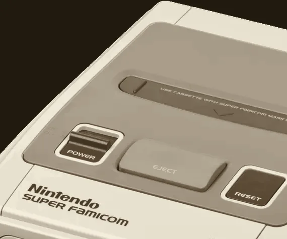 La coque de la Super Nintendo, sujette au jaunissement