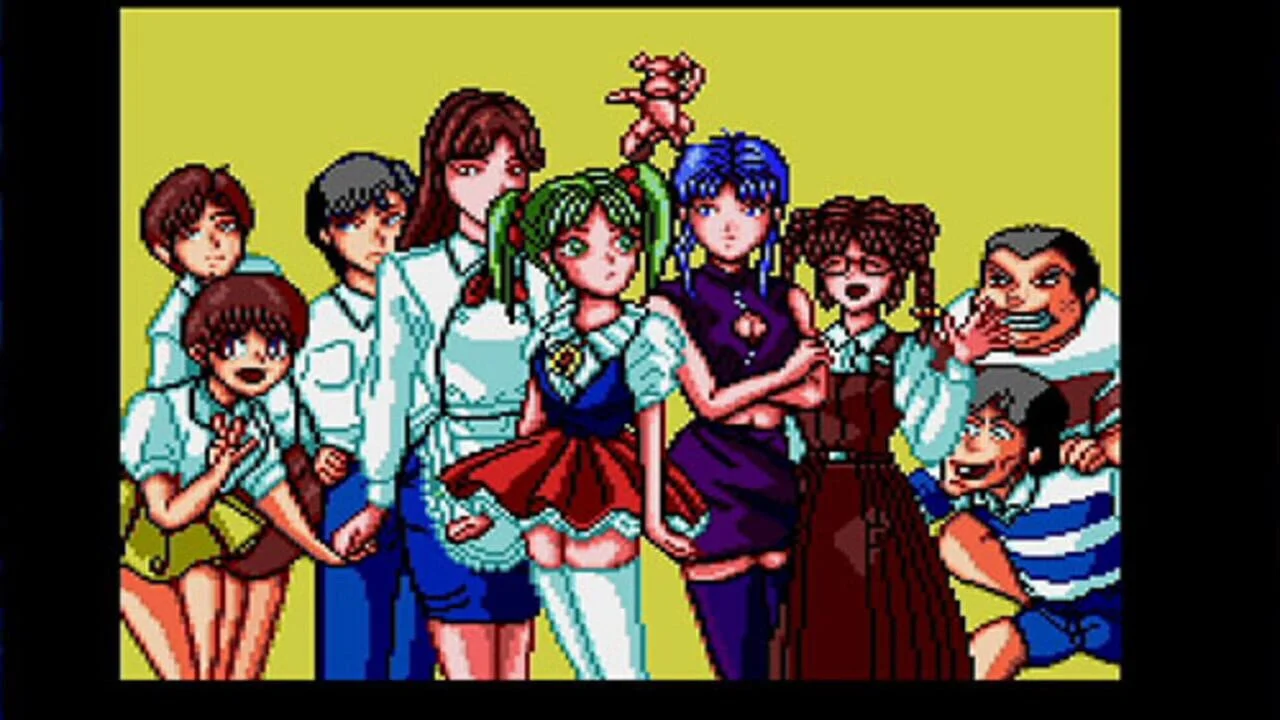Lip entourée des autres personnages principaux de Silky Lip