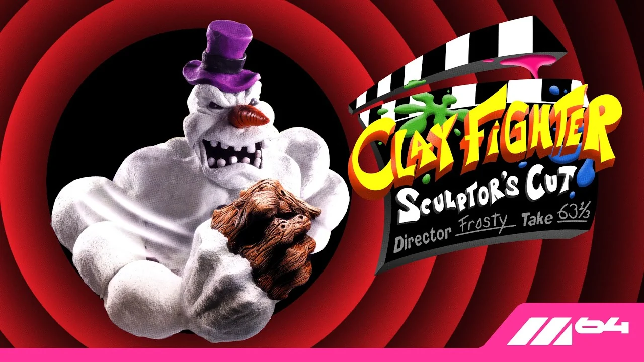 Vignette de la bande-annonce de lancement de ClayFighter Sculptor's Cut sur M64