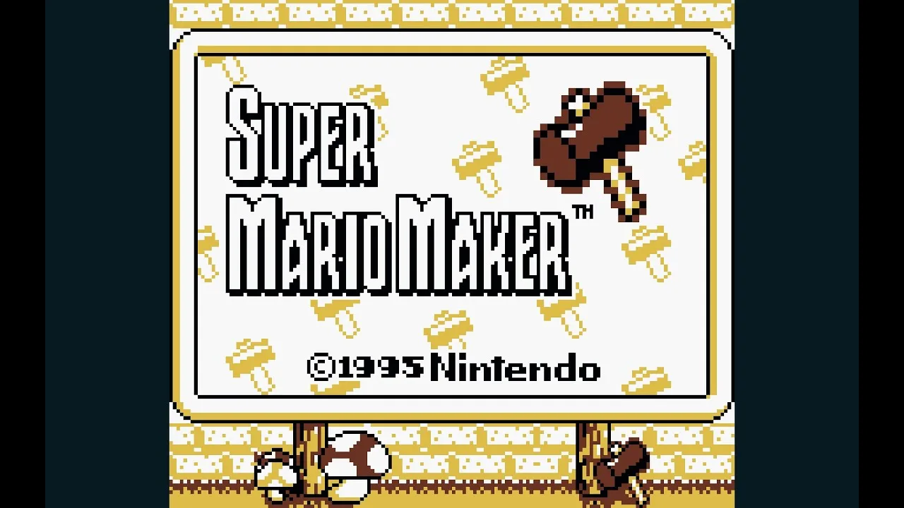 Bande-annonce officielle de Super Mario Maker GB par NintenFanBoy