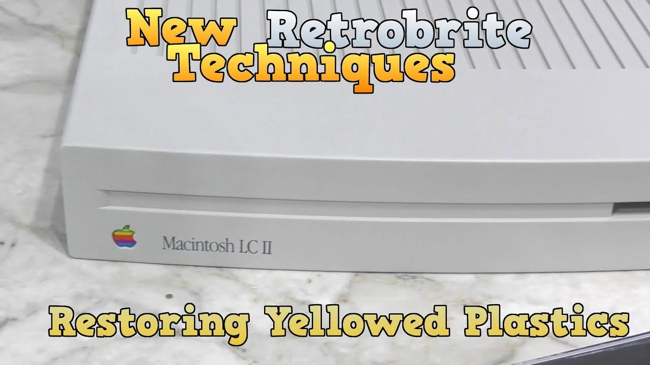 Démonstration de restauration de plastique jauni par retrobright
