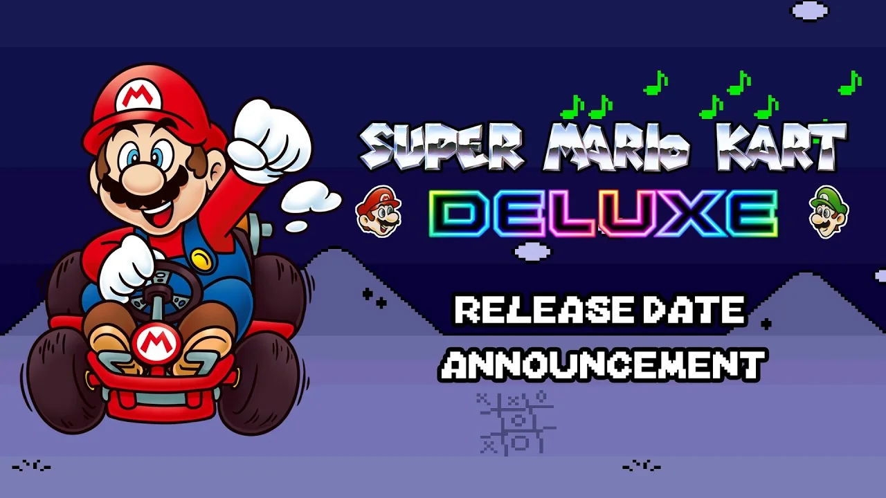 Vignette de la vidéo d'annonce de la date de sortie de Super Mario Kart Deluxe