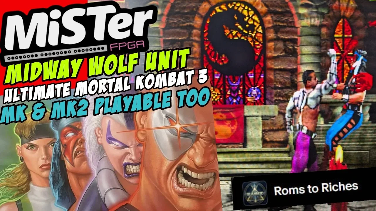 Démonstration du cœur MiSTer FPGA Wolf Unit avec Ultimate Mortal Kombat 3